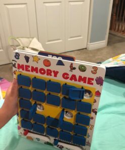 Melissa & Doug Flip to Win Travel Memory Game - Wooden Board, 7 Double-Sided Cards Games, Road Trip Essentials For Kids, Hangman Toddlers And Kids 5+ 57 71NWBNxgrhL 2