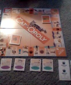 Late for the Sky CAT-opoly Board Game White, Large 57 71NWOO0XPpL 1