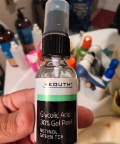YEOUTH Glycolic Acid Peel for Face Professional 30% Gel with Retinol & Green Tea, Chemical Peel for Face at Home for Wrinkles, Dark Spots & Acne, Skin Care Chemical Exfoliant, Glycolic Acid Serum Glycolic 30% Peel 1oz 33 71NWzaN0oL