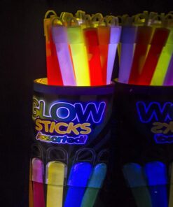 Alternative view of Fun Central - 25 Pack - Glow Sticks in Assorted Colors | for Mardi Gras Party Supplies Party Favors Glow Parties Raves Parties EDM Concerts Glow Weddings, Kids Birthdays Sensory Toys