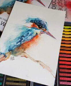 Derwent Inktense Blocks 72 Tin, Set of 72, 8mm Block, Soft Texture, Watersoluble, Ideal for Watercolor, Drawing, Coloring, Crafts and Painting on Paper and Fabric, Professional Quality (2301980) 72 Count (Pack of 1) 54 71NYOK31oL