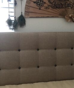 Modway Lily Tufted Linen Fabric Upholstered King Headboard in Beige 37 71NZMa9oQL