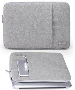 Alternative view of Lacdo Laptop Sleeve Case for 14 inch New MacBook Pro A2442 M1 / Old 13 inch MacBook Air Pro 2010-2017/13.5" Surface Book 3 2 / Asus Zenbook, Jumper HP Dell Acer Lenovo Chromebook Computer Bag, Grey