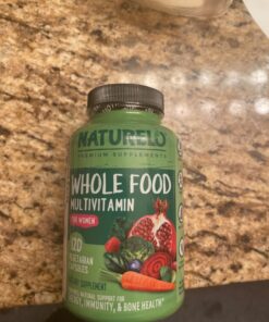 NATURELO Whole Food Multivitamin for Women - with Vitamins, Minerals, & Organic Extracts - Supplement for Energy and Heart Health - Vegan - Non GMO - 120 Capsules 120 Count (Pack of 1) 39 71Nay9peyaL