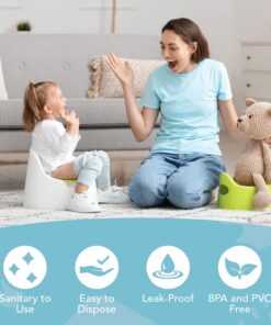 Alternative view of TidyTots Disposable Potty Chair Liners - Value Pack - Universal fits most potty chairs - 32 Liners