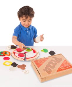 Alternative view of Melissa & Doug Felt Food Mix 'n Match Pizza Play Food Set (42 pcs) - Felt Pizza Play Set For Kids Kitchen, Pretend Play Pizza, Felt Pizza Toy For Toddlers And Kids Ages 2+