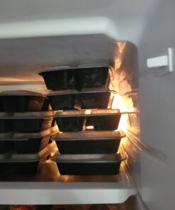 Ez Prepa 25 Pack 32oz 3 Compartment Meal Prep Containers with Lids -Food Storage Containers Plastic, Bento Box, Lunch Containers, Microwavable, Freezer and Dishwasher Safe, Food Containers 36 71NcAyd6Z0L