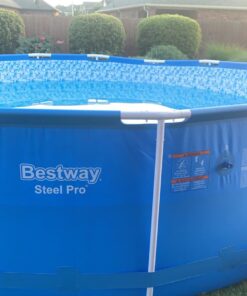 Bestway 12752E Steel Pro Above Ground Backyard Frame Pool for Kids & Adults, 15' x 48", Blue 15' x 48" 38 71NcvNKB7mL