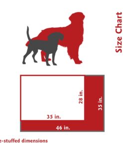 Majestic Pet Rectangle Large Dog Bed Washable – Non Slip Comfy Pet Bed – Dog Crate Bed Super Value Pillow Dog Bed – Dog Kennel Bed for Sleeping - Dog Bed Large Breed 46 x 35 Inch – Solid Khaki 46.0"L x 35.0"W x 7.0"Th 26 71Ndhr2sx L