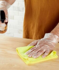 500 Pack Cooking Gloves - Plastic Disposable Food Safe, Food Prep, Handling, Serving Gloves (Clear, One Size Fits Most) 16 71Nf3bg OPL