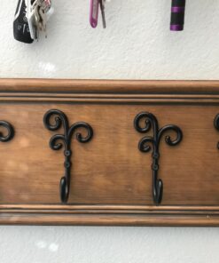 Franklin Brass CURL5PK-FB-R Curlique 5-3/5 in. Single Wall Hooks in Matte Black (5-Pack) 5 Pack 26 71Nf99AXWQL 1