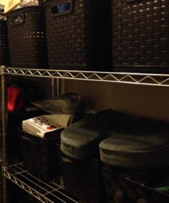 Sterilite 12736P06 Tall Weave Basket, Espresso, 6-Pack 32 71NfWSR2a L