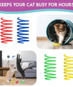 SPOT Ethical Products Ethical Wide Colorful Springs Cat Toy, Medium Breeds 30 71Nh1t3DT8L