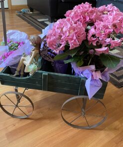 Collections Etc Amish Wagon Decorative Indoor/Outdoor Garden Backyard Planter, Green 47 71Nht7Bl8yL