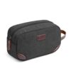 TOUPONS Men's Travel Toiletry Organizer Bag Canvas Shaving Dopp Kit TSA Approved (Black) Black 2 71NiQAvEQL