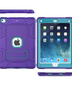 Rantice iPad 6th Generation Cases, iPad 5th Generation Case, iPad Air 2 Case, iPad 9.7 Case, Shockproof Rugged Drop Protection Cover Built with Kickstand for iPad 9.7'' A1893/A1954/A1822/A1823 Purple+Dark blue 11 71NiUuWWYNL