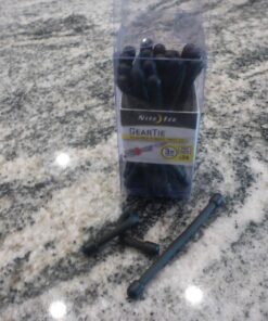 Nite Ize Original Gear Tie, Reusable Rubber Twist Tie, 3-Inch, Black, 24 Count Pro Pack, Made in the USA - GTPP3-01-R8 3" - 24 Pack 28 71NiZty7SaL