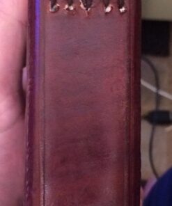 Handmade Embossed Blue Stone Leather Journal Notebook Refillable Sketchbook with 2 Latches, Lace Edging Diary By Cuero 42 71Nj28UPXwL