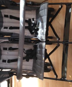 Dream On Me Volgo Twin Umbrella Stroller in Gray, Lightweight Double Stroller for Infant & Toddler, Compact Easy Fold, Large Storage Basket, Large and Adjustable Canopy 54 71Nja8Orh2L 1