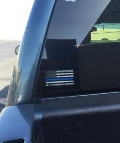 Tattered 3M Reflective Thin Blue Line 3.5 X 2 Decal Sticker United States Us Flag Tactical Police Law Enforcement 16 71Njo6FzLRL