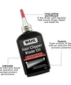 Wahl Premium Hair Clipper Blade Lubricating Oil for Clippers, Trimmers, & Blade Corrosion for Rust Prevention – 4 Fluid Ounces – Model 3310-300A 4 Fl Oz (Pack of 1) 16 71NlJeC7i9L