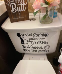 BERRYZILLA If You Sprinkle When You Tinkle Decal Wall Vinyl Decal Bathroom Toilet Seat Boys Potty Training Sticker 18 71NlcrcJ5nL