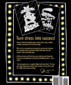 Make Life Your Bitch: Motivational adult coloring book. Turn your stress into success! (Midnight Edition) 48 71Nlt6h9emL