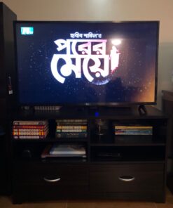 Sauder Beginnings TV Stand with Drawers, For TV's up to 46", Cinnamon Cherry finish 46 71NmwJM6IcL