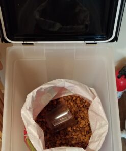 IRIS USA 65qt/16.2gal Airtight Pet Food Storage Container, Black 50 lbs Clear/Black 33 71NnG3II9L