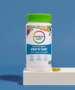 Rainbow Light Multivitamin for Men, Vitamin C, D & Zinc, Probiotics, Men's One Multivitamin Provides High Potency Immune Support, Non-GMO, Vegetarian, 150 Tablets 150 Count (Pack of 1) 37 71Nnm8Y0NEL 1