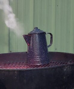 Granite Ware 3 Qt Coffee Boiler. Enameled Steel 12 cups capacity. Perfect for camping, Heat Coffee, Tea and Water directly on stove or fire. 47 71NnxDI0SrL