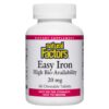 Natural Factors, Easy Iron Chewable, Gentle Supplement for Energy and Metabolism Support, Vegan, Tropical Fruit Flavor, 60 tablets (60 servings) 60 Count (Pack of 1) Standard Packaging 10 71NouGITcfL