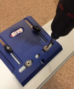 KREG KHI-Pull Cabinet Hardware Jig - for Cabinet Door Handles - Drilling Guide for Cabinet Doors - Creates Straight, Even Holes - Durable Drill Guides 61 71NpHIXnsnL