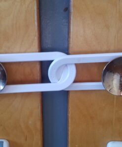 Adoric Sliding Cabinet Locks, 4-Pack U Shaped Baby Safety Locks, Childproof Cabinet Latch for Kitchen Bathroom Storage Doors, Knobs and Handles (White) 4 Count (Pack of 1) 41 71NqHyJ2pdL