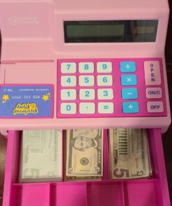 Learning Resources Pretend & Play Calculator Cash Register Pink - 73 Pieces, Ages 3+, Cash Register for Kids, Play Money for Kids, Toddlers Toys, Toy Register 34 71Nqbu8pTDL 2