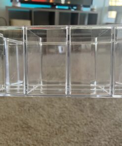 STORi 5-Compartment Clear Plastic Organizer | Rectangular Divided Makeup and Vanity Storage Bin and Office Desk Caddy | Scalloped Wall Design | Made in USA 46 71NqdmSjxAL