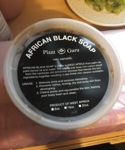 African Black Soap Paste 8 oz. 100% Raw Pure Natural From Ghana. Acne Treatment, Aids Against Eczema & Psoriasis, Dry Skin, Scars and Dark Spots. Great For Pimples, Blackhead, Face & Body Wash. Unscented 8 Ounce (Pack of 1) 61 71NqpDB4ZML
