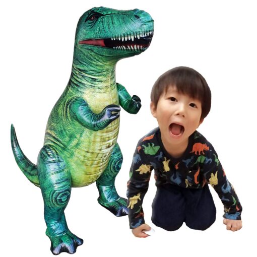 Jet Creations Tyrannosaurus Rex Inflatable Dinosaur Figure, 37” | T.rex Toys for Adults and Kids 3 Year and up | Indoor Outdoor Summer Winter Darkgreen T. Rex