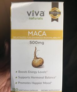 Peruvian Maca Root Supplement for Women & Men, 500mg - Traditionally Used to Support Sexual Well-Being, Stamina & Endurance - 250 Yellow Maca Root Powder Capsules 33 71Nt7QvLHL