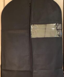 Garment Bags with Shoe Bag - Breathable Garment Bag Covers Set of 5 for Suit Carriers, Dresses, Linens, Storage or Travel - Suit Bag with Clear Window 37 71Ntega 1PL