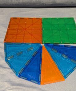 PicassoTiles 100 Piece Set 100pcs Magnet Building Tiles Clear Magnetic 3D Blocks Construction Playboards, Creativity Beyond Imagination, Inspirational, Recreational, Educational Conventional 66 71Nu3SC 9mL