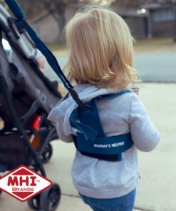 Toddler Leash & Harness for Child Safety - Keep Kids & Babies Close - Padded Shoulder Straps for Children's Comfort - Fits Toddlers w/ Chest Size 14-25.5 Inches - Kid Keeper by Mommy's Helper (Blue) 27 71NuZsKk0mL