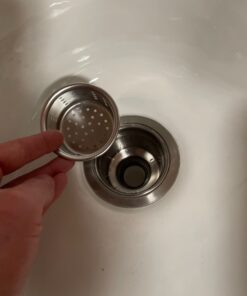 KES Kitchen Sink Drain Strainer 3-1/2-Inch Sink Drain Assembly Stopper with Deep Basket Cover Lid Rustfree SUS 304 Stainless Steel, S3001 46 71NwPYKisKL