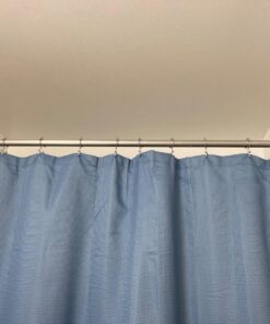 Maytex Shower Curtain Hooks, Shower Curtain Rings, Rust-Resistant Decorative Double Roller Glide Shower Hooks, Shower Rings for Bathroom Shower Rods, Curtains, Liners, Set of 12, Chrome 32 71Nwt95PnXL