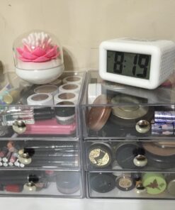 iDesign BPA-Free Plastic 3-Drawer Vanity Organizer - 6.5" x 6.5" x 6.5", Clear 50 71Nwwt iaL