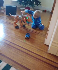 Fisher-Price Imaginext Jurassic World T. rex Dinosaur Toy with Owen Grady Figure, Light-Up Eyes & Chomping Action for Ages 3+ Years, 7-Piece Set (Amazon Exclusive) 39 71NxJhnzvvL