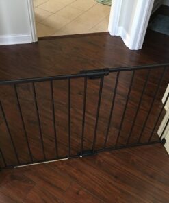 Toddleroo by North States 47.85" Wide Easy Swing & Lock Baby Gate - Series 1: Ideal for Wider Areas and stairways. Hardware Mount. Fits Openings 28.68" - 47.85" Wide (31" Tall, Matte Bronze) 39 71NxJsVouPL