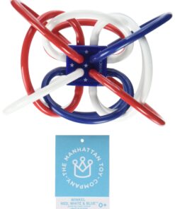 Manhattan Toy Red, White, and Blue Winkel Rattle and Teether Baby Toy 8 71Nxh1yBfVL