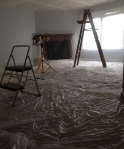 TRM Manufacturing HD9 Weatherall Painter's Plastic , Roll Size 9' X 400', Polythelene,Clear Оne Расk 7 71NyQV74bL