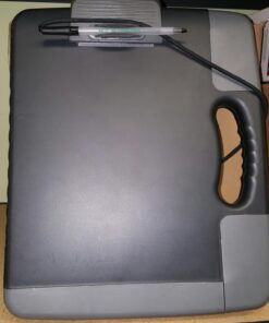 Officemate Portable Clipboard Storage plastic Case for A4 sizes, Charcoal (83301),11-3/4"w x 1-1/2"d x 14-1/2"h 66 71NyWolPr5L